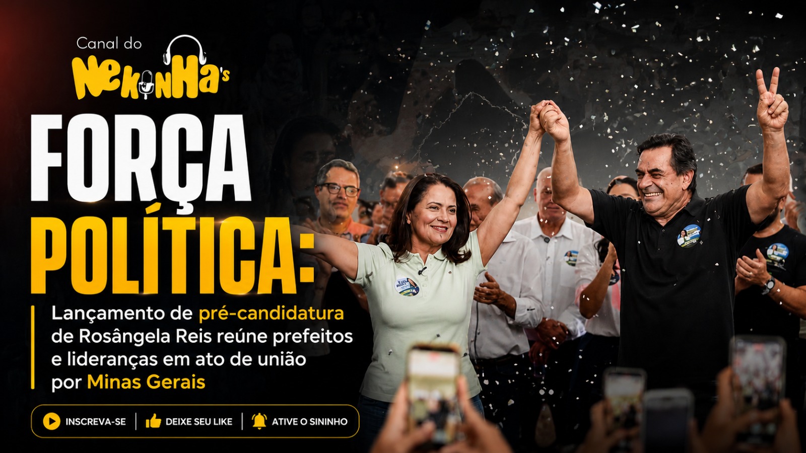 FORÇA POLÍTICA: Lançamento de pré-candidatura de Rosângela Reis reúne prefeitos e lideranças em ato de união por Minas Gerais