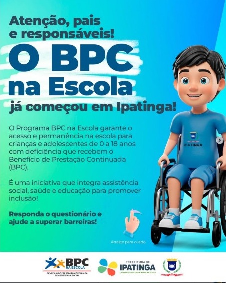 PRIORIDADE NA EDUCAÇÃO: Vereador Vevé Convoca Pais para o Programa "BPC na Escola" em Ipatinga