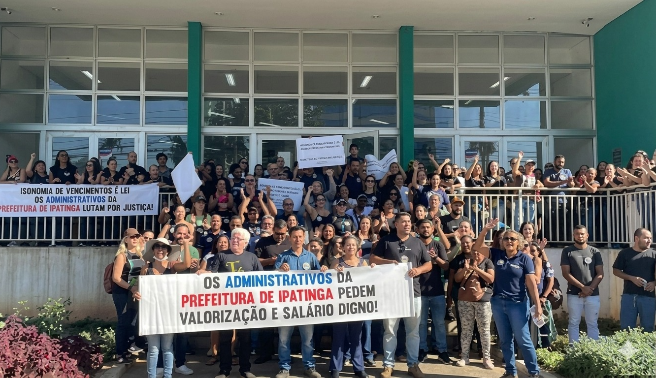 Greve em Ipatinga registra forte adesão no primeiro dia; Sindicato busca diálogo com a Prefeitura