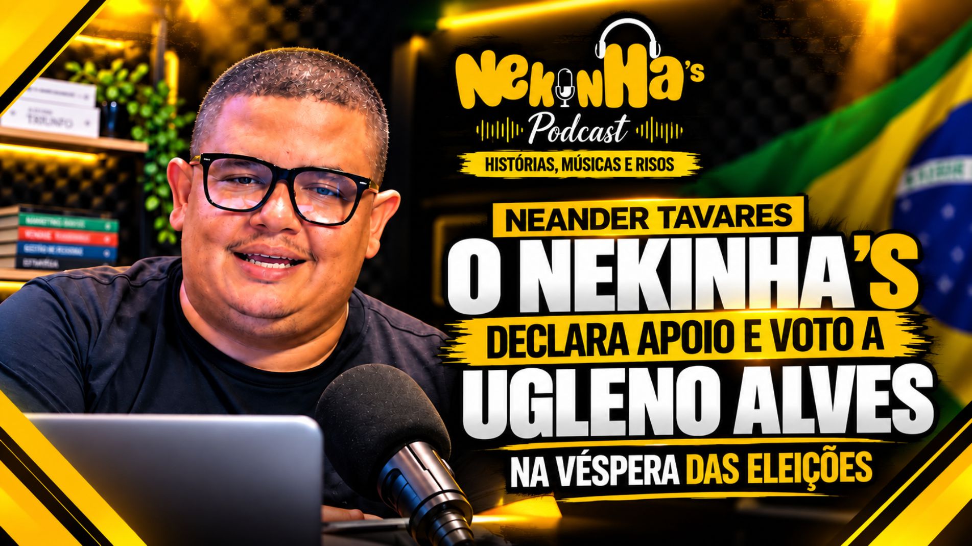 ​  Neander Tavares, o Nekinhas, declara apoio e voto a Ugleno Alves na véspera das eleições