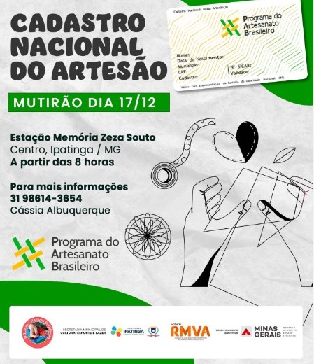 VALORIZANDO O TALENTO: Ipatinga Realiza Mutirão para Emissão da Carteira Nacional do Artesão