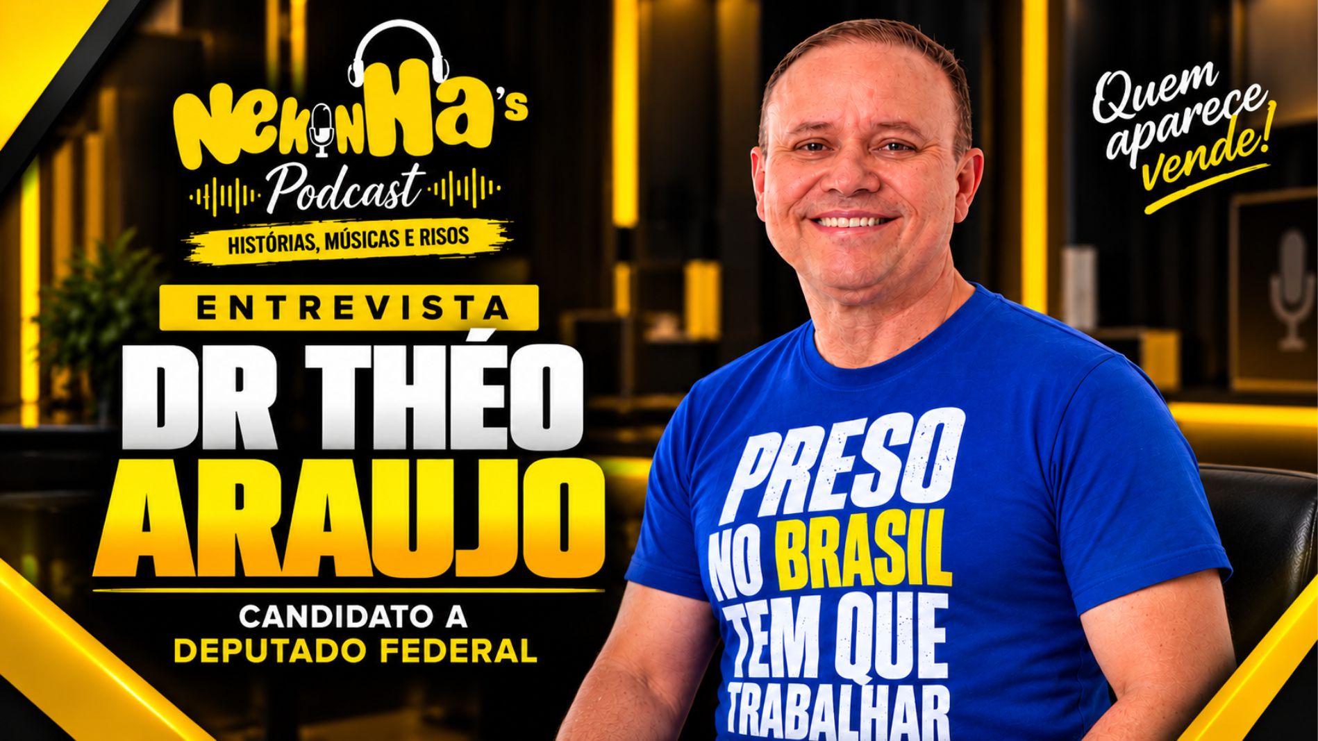 Quem é Dr. Theo Araújo, convidado do Nekinhas Podcast desta quarta-feira, 30 de setembro