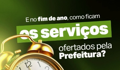 SERVIÇO PÚBLICO: Ipatinga divulga horários de funcionamento para as festas de Natal e Ano Novo