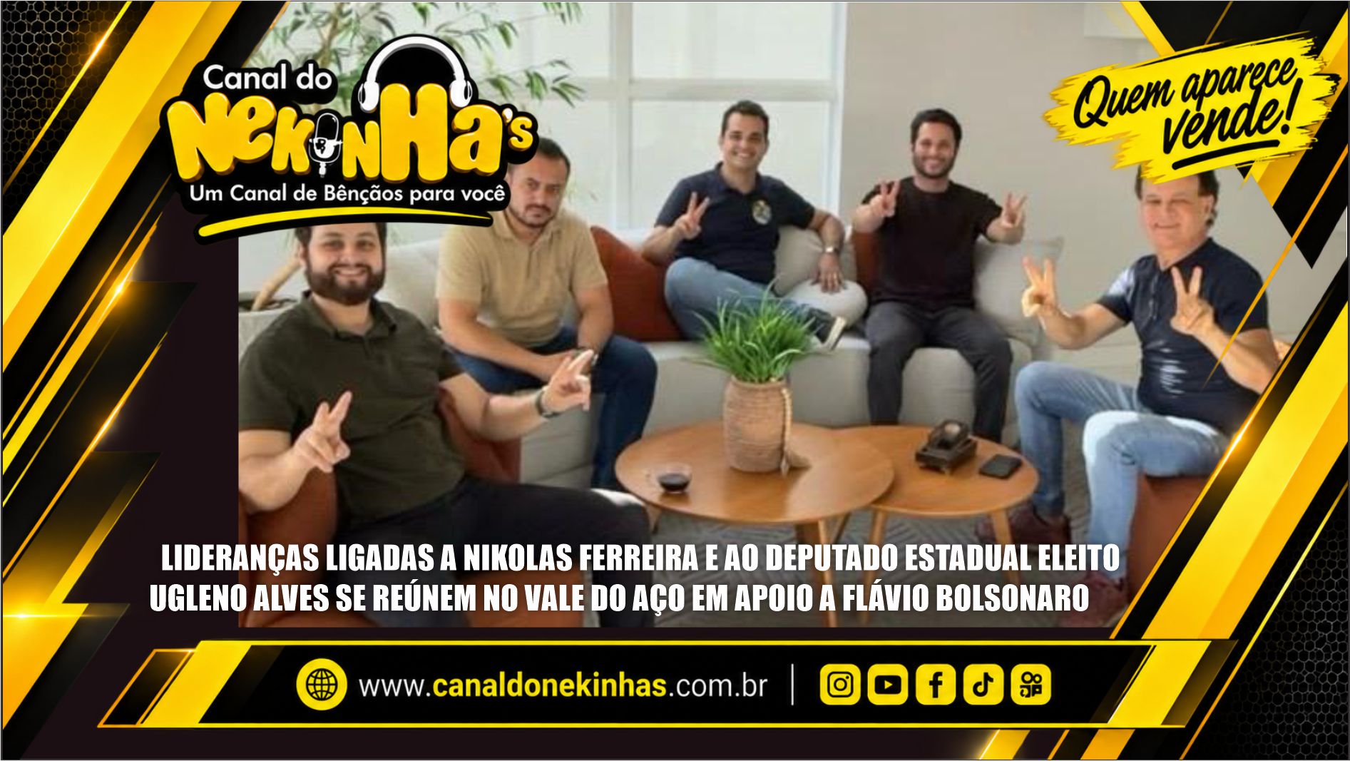 LIDERANÇAS LIGADAS A NIKOLAS FERREIRA E AO DEPUTADO ESTADUAL ELEITO UGLENO ALVES SE REÚNEM NO VALE DO AÇO EM APOIO A FLÁVIO BOLSONARO