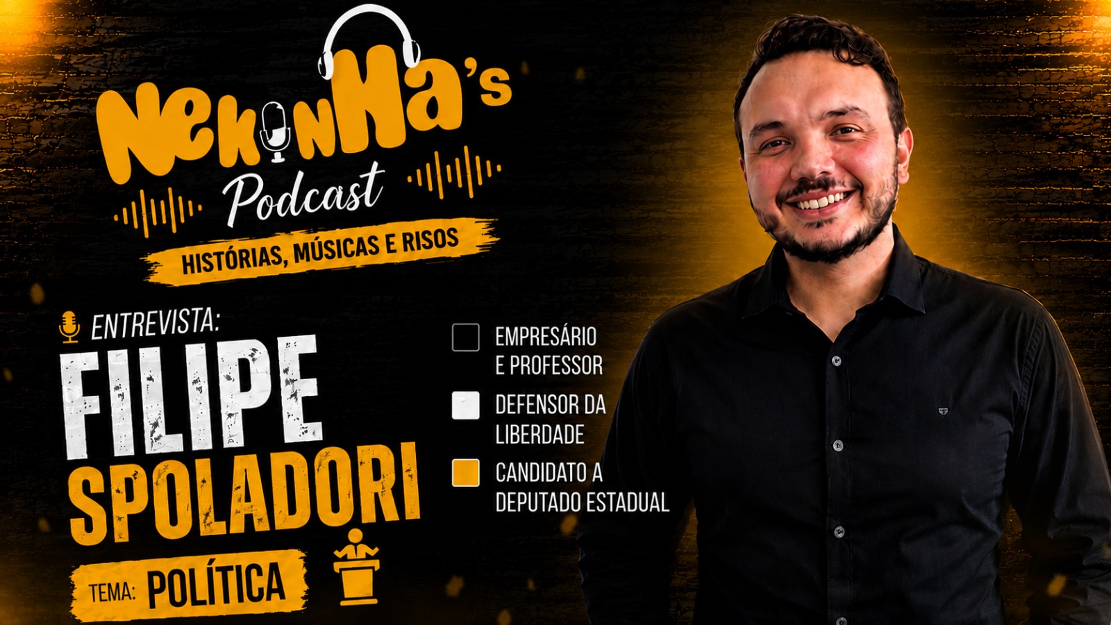 Filipe Spoladori é o convidado do Nekinhas Podcast pela segunda vez nesta quinta-feira (03)