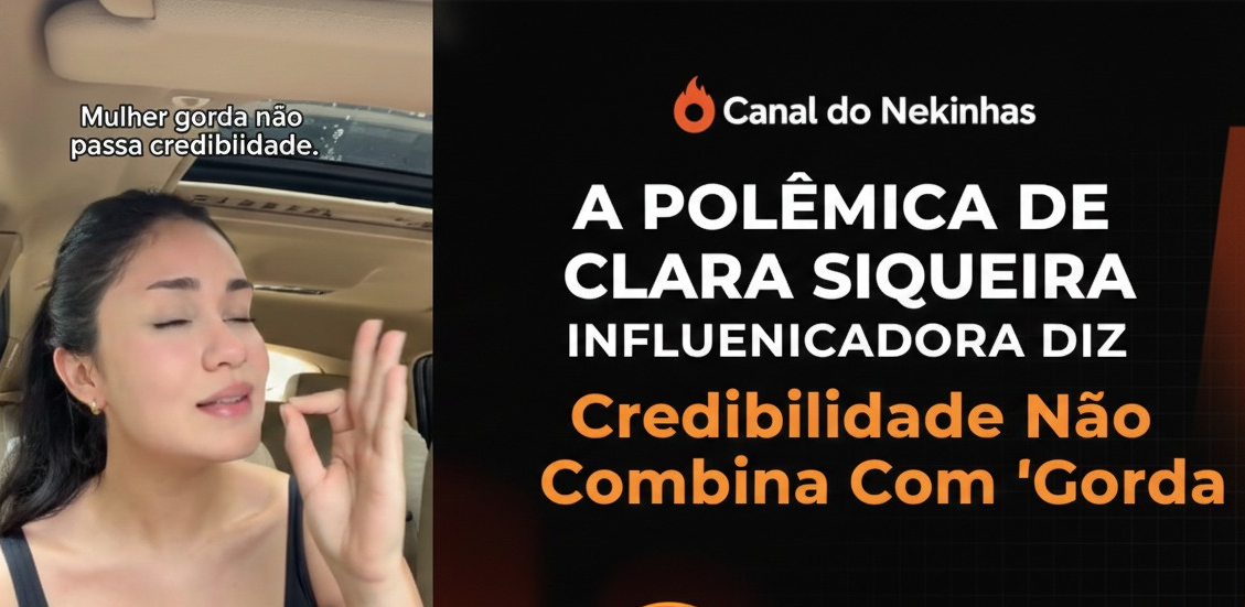 "Mulheres gordas não passam credibilidade": Fala de Clara Siqueira gera revolta e cancelamento nas redes