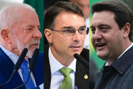 PESQUISA ELEITORAL: Lula empata com Flávio Bolsonaro e Ratinho Júnior em simulações de 2º turno