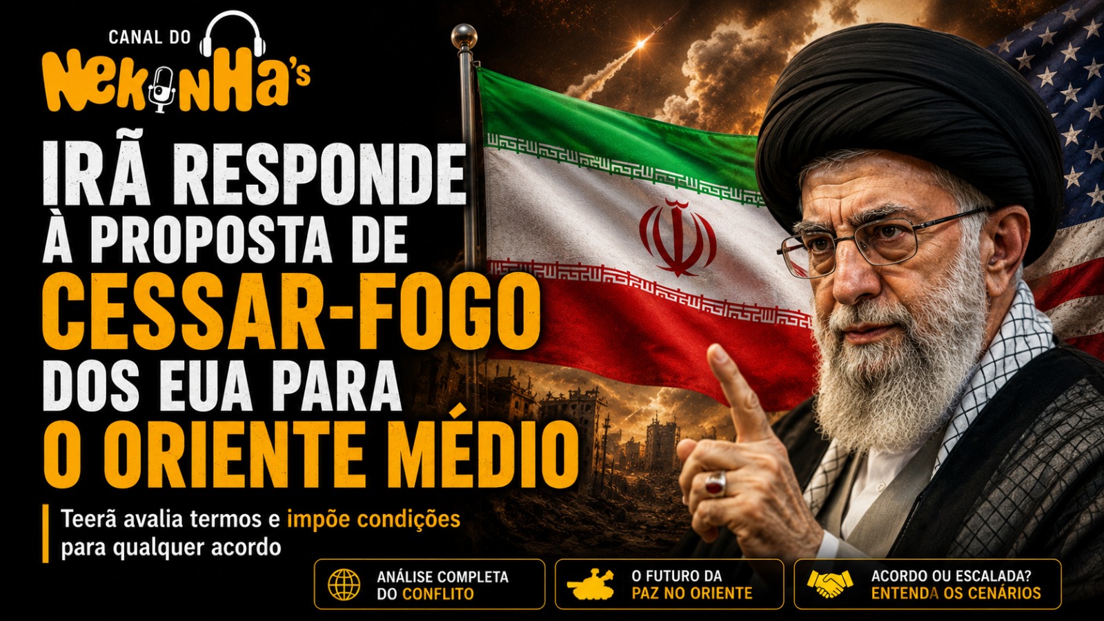 Irã responde à proposta de cessar-fogo dos EUA para o Oriente Médio
