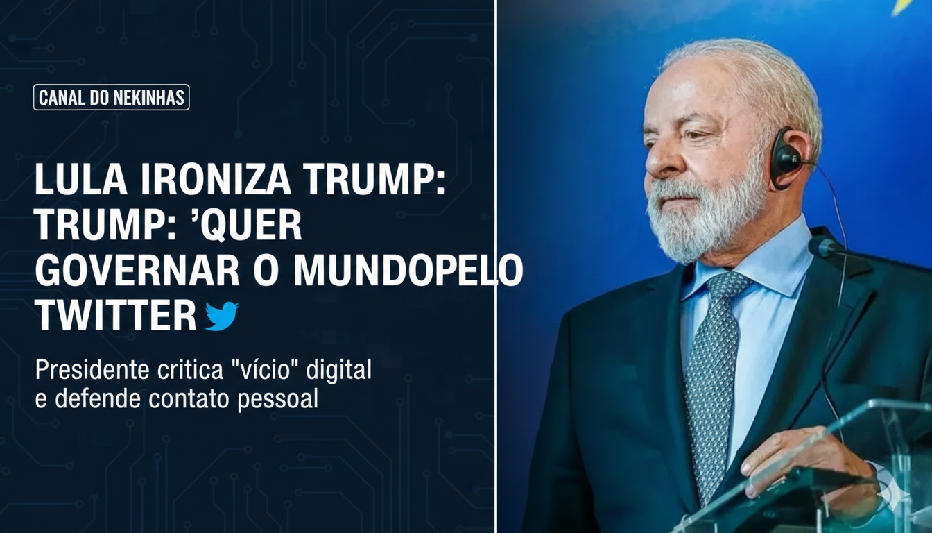 "Governar pelo Twitter": Lula ironiza dependência digital de Trump e critica desumanização nas redes
