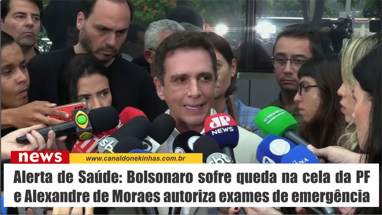 Alerta de Saúde: Bolsonaro sofre queda na cela da PF e Alexandre de Moraes autoriza exames de emergência