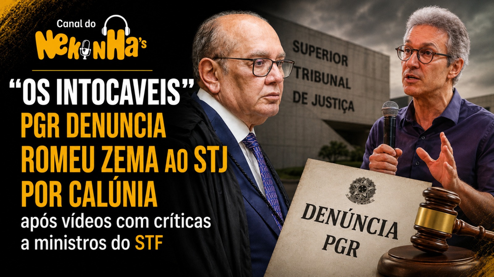 PGR denuncia Romeu Zema ao STJ por calúnia após vídeos com críticas a ministros do STF