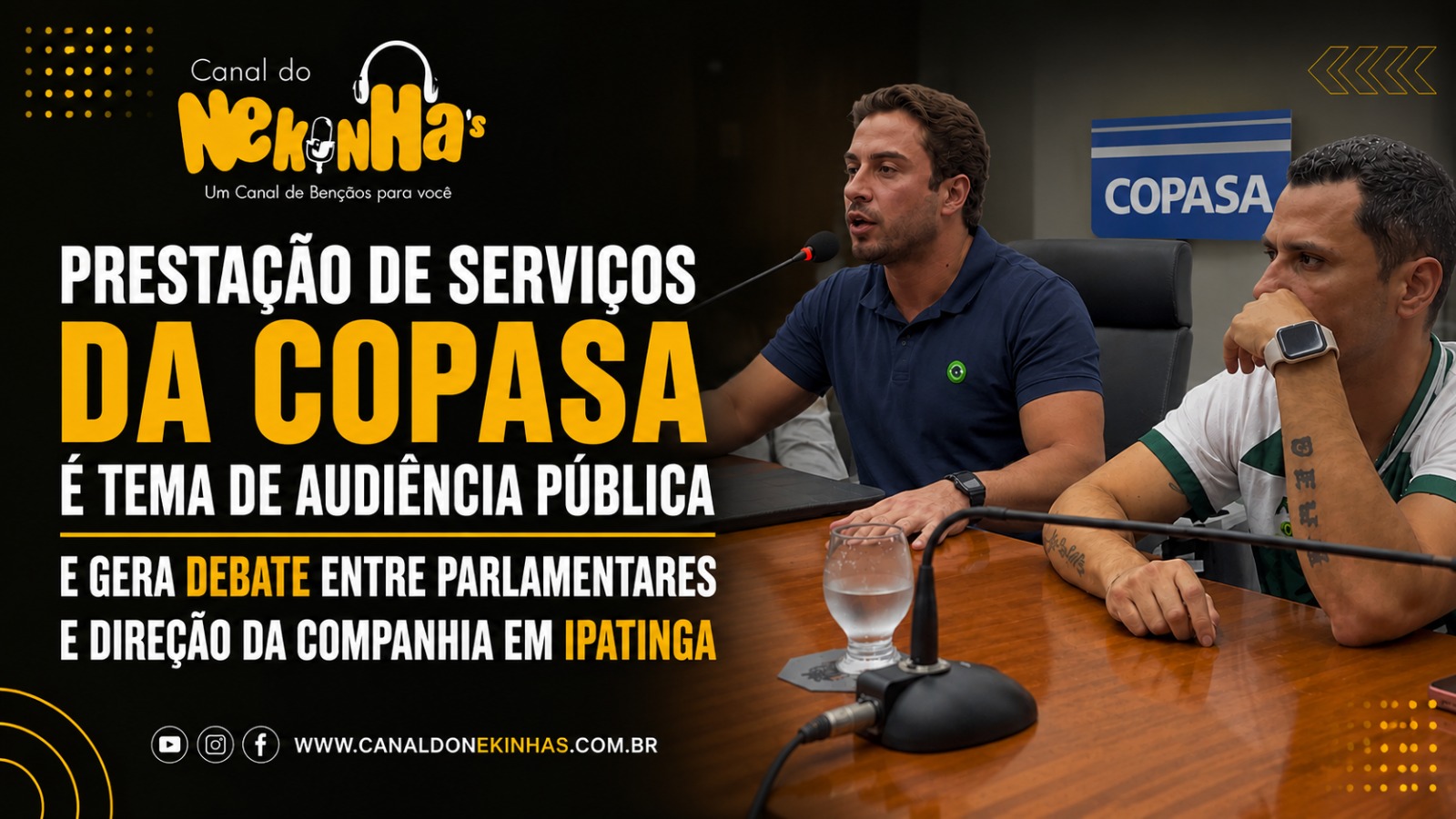 Prestação de serviços da Copasa é tema de audiência pública e gera debate entre parlamentares e direção da companhia em Ipatinga