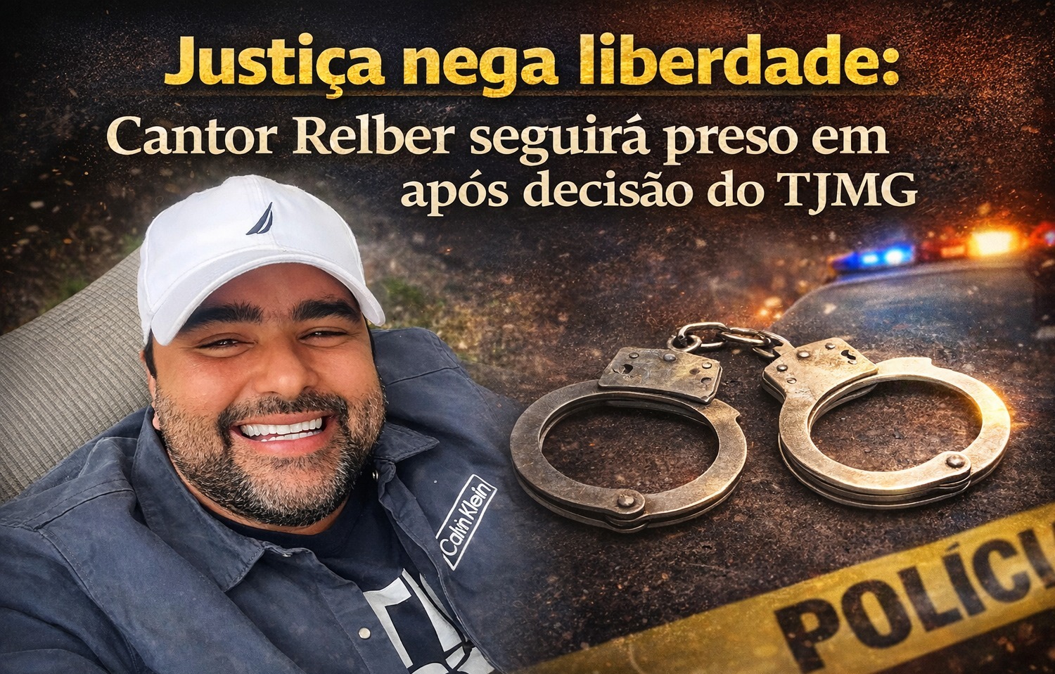 Justiça nega liberdade: Cantor Relber seguirá preso em Ipatinga após decisão do TJMG