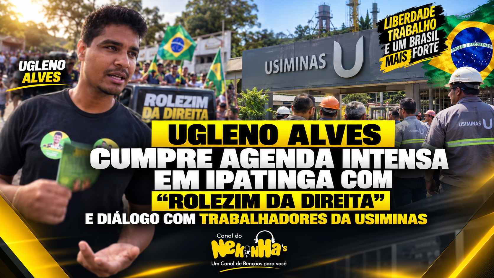 UGLENO ALVES CUMPRE AGENDA INTENSA EM IPATINGA COM "ROLEZIM DA DIREITA" E DIÁLOGO COM TRABALHADORES DA USIMINAS