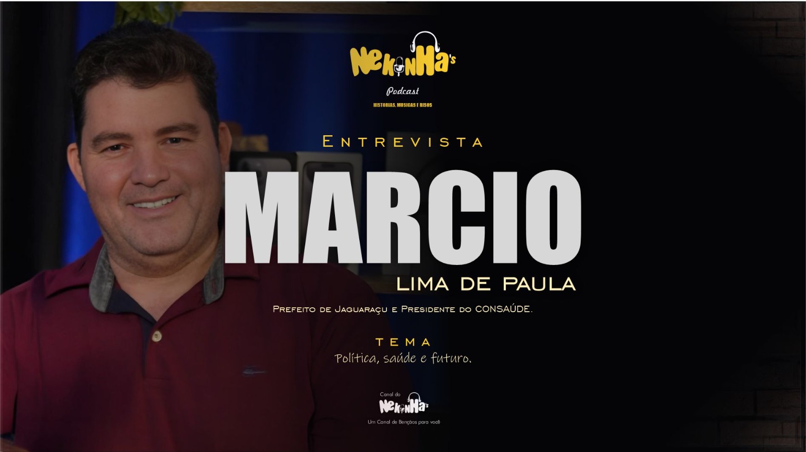 Nekinha's Podcast Entrevista Márcio Lima de Paula*Prefeito de Jaguaraçu • Presidente do CONSAÚDE